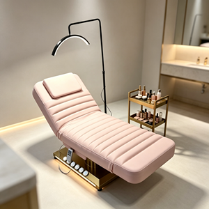 Luxury Electric Facial Bed Height <b>Adjustable</b> Cosmetology Massage <b>Table</b> LED Light Base For Beauty Salon Spa Tattoo Eyelash - Product Image 4