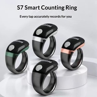 Nouvelle bague intelligente S7 avec affichage numérique et contrôle par application pour rappel de temps et compteur électronique