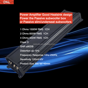 Âm Thanh Nổi Xe Mono Khuếch Đại Rms 1500W 1D Âm Bass Mạnh Mẽ Loa Siêu Trầm <span class=keywords><strong>Amp</strong></span> Đỉnh 3000W Max Class <span class=keywords><strong>D</strong></span> Xe Khuếch Đại Monoblock - Product Image 3