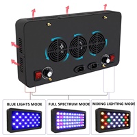 Lampe LED Liweida 165W à spectre complet pour aquarium, variateur de spectre, éclairage pour récif corallien, lampe pour aquarium d'eau salée, pour plantes