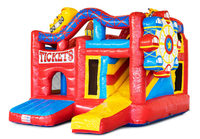 Alliance Nouvelle Arrivée fun city Gonflable Videur Combo Fun city Roller Coaster