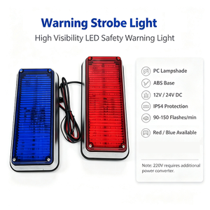 高輝度<span class=keywords><strong>LED</strong></span>点滅警告灯IP54防水赤青ストロボライト（セキュリティブース用） - Product Image 1