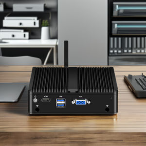 Mini incorporato Lte 4G Wifi Rj45 Ubuntu <span class=keywords><strong>Iot</strong></span> Fanless Stock Vpn Gateway 4Gb 8Gb 16Gb Ram Intel Celeron Industrial J4125 Mini Pc - Product Image 1
