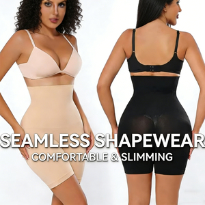 Shorty gainant taille haute respirant pour femme, effet sculptant et contrôle ferme, en jersey - Product Image 1
