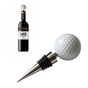 Дешевая настраиваемая пробка для бутылки вина с мячом для гольфа вакуумная пробка для вина Рождественская винная пробка