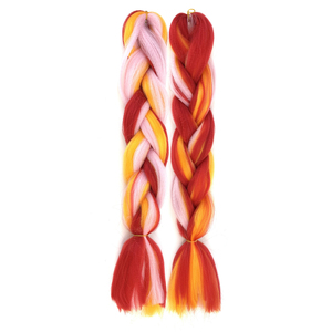 <span class=keywords><strong>Trecce</strong></span> Sintetiche Ombré da 24 Pollici, Colore Caramella, Pre-Stirate, Vendita all'Ingrosso, Estensioni per <span class=keywords><strong>Capelli</strong></span> Jumbo, <span class=keywords><strong>Trecce</strong></span> Yaki - Product Image 2