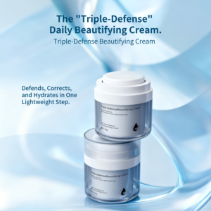 Crème de beauté végane ODM pour soins de la peau avec arbutine, niacinamide, triple protection pour tous les types de peau, nuit, UV - Product Image 2