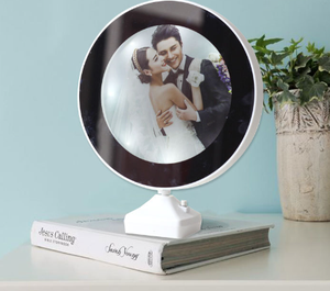 <span class=keywords><strong>Led</strong></span> ánh sáng ma thuật tình yêu Khung Ảnh Quà Tặng Bộ nhớ sáng bóng đám cưới ma thuật gương hình ảnh khung ảnh cho món quà và đám cưới - Product Image 3