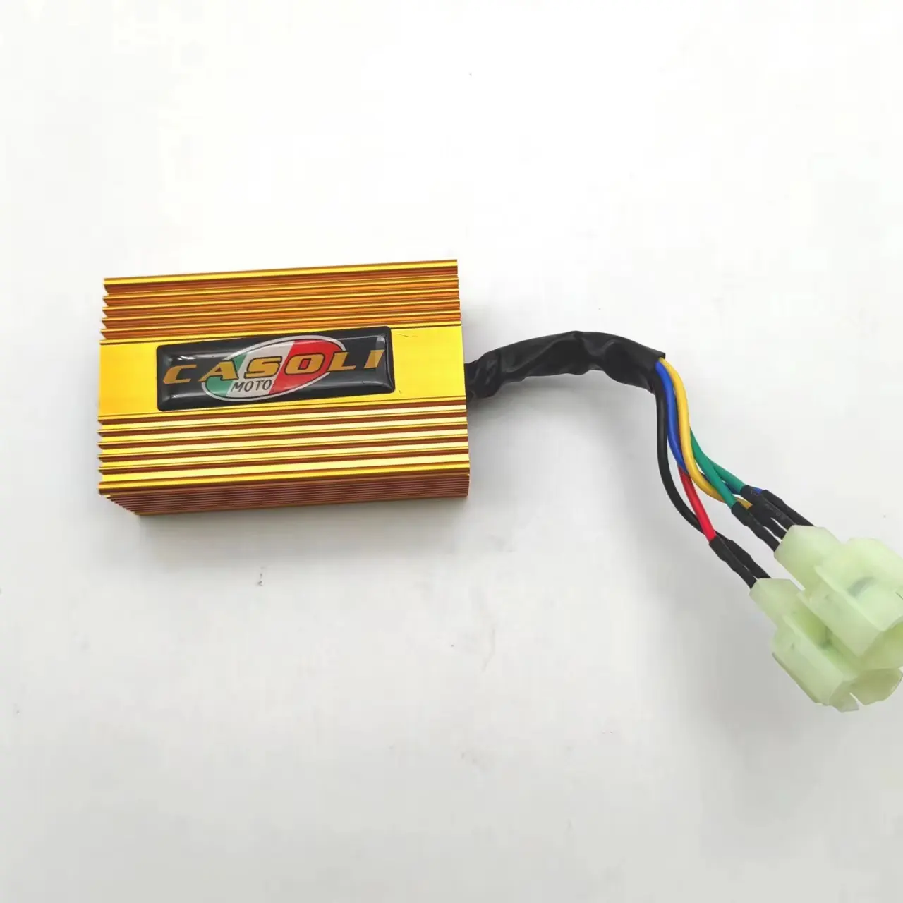 6Pin Gold Aluminium Box Scooter ATV CDI Modified GY6 125-250CC Unlimited Speed DC Igniter