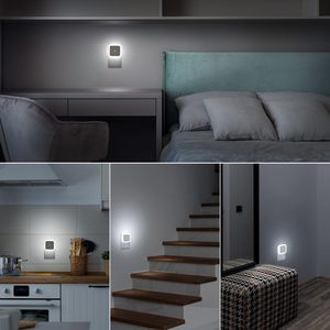 Veilleuse LED <span class=keywords><strong>à</strong></span> brancher avec capteur de lumière, lampe de nuit <span class=keywords><strong>à</strong></span> faible consommation 0,5 W <span class=keywords><strong>à</strong></span> lumière douce pour la maison, le couloir, la cuisine (lot de 4) - Product Image 5