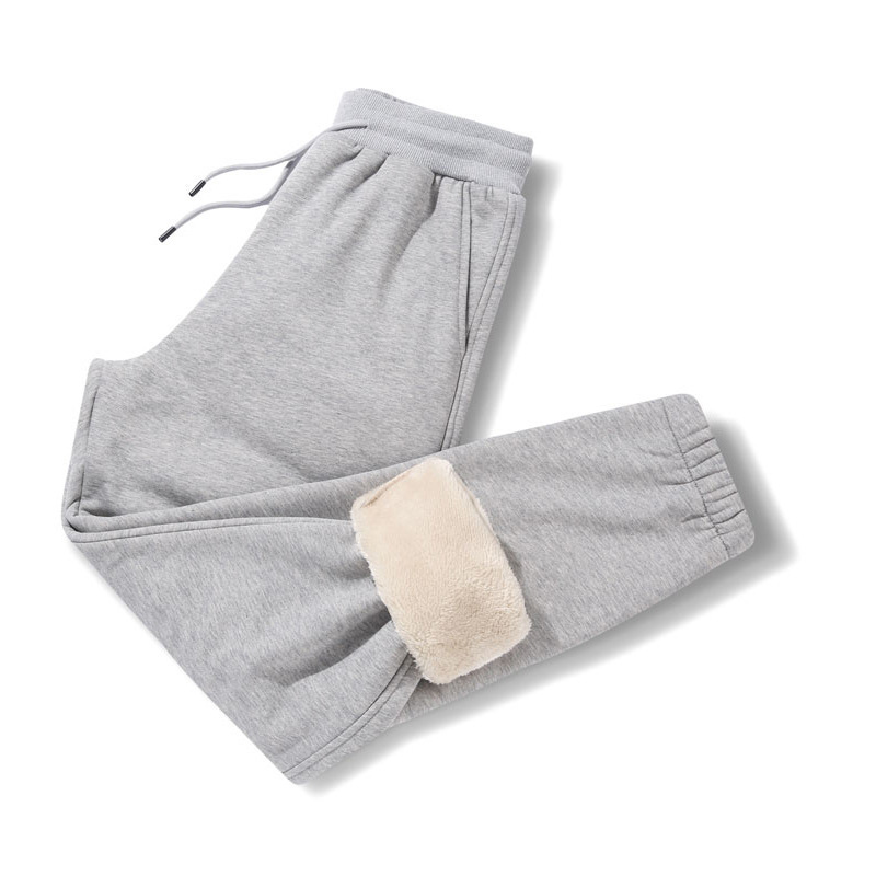 Elasticated hem pants+gray