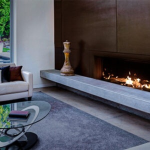 <span class=keywords><strong>Chimenea</strong></span> de Gas Contemporánea GALAXY-38 con Control Remoto, Independiente para Interiores, 42.2 Pulgadas de Ancho - Product Image 1