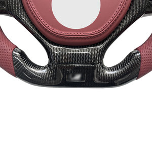Accesorios para Auto: Volante de Cuero Rojo y Fibra de Carbono para <span class=keywords><strong>Lexus</strong></span> IS/ES/RC ES350 ES300 IS300 IS350 - Product Image 2