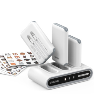 แบตเตอรี่สำรองพกพา 10000mAh ลิเธียมโพลิเมอร์ ช่องเสียบหลายพอร์ต พร้อมสายชาร์จ Type-C กำลังไฟ 15W 37Wh สำหรับการเดินทางและการใช้งานประจำวัน - Product Image 1