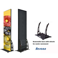 BESCAN ~Poster LED Digitale P2 P2.5 P3 per Interni, Schermo LED Pubblicitario HD con Controllo WiFi, Display LED da Pavimento
