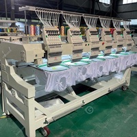 Machine à broder 3D de Chine, 6 têtes, 6 aiguilles, Bordadora 6 Cabezales 15 Agujas, Machine de broderie professionnelle