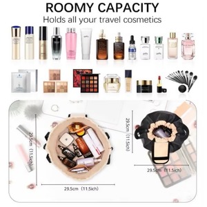 Muestra gratuita al por mayor: Neceser grande con cordón, diseño duradero, bolsas de cosméticos, neceser de viaje, portátil e impermeable - Product Image 3