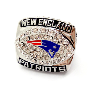 แหวนแชมป์เพเทรียตส์ ปี 2017 สำหรับผู้ชาย ชุบทองคำสีกุหลาบ ทำจากโลหะผสม เหมาะสำหรับเป็นของขวัญแต่งงาน หมั้น หรือของที่ระลึกวันเกิด - Product Image 1