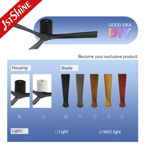 Ventilateur de <span class=keywords><strong>plafond</strong></span> 1stshine Profil bas Noir Bois massif Haute vitesse Ventilateur de <span class=keywords><strong>plafond</strong></span> encastré avec télécommande - Product Image 4