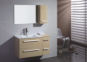 Remise d'usine Petite unité <span class=keywords><strong>de</strong></span> suspension murale MDF peint mat Armoire d'angle <span class=keywords><strong>de</strong></span> <span class=keywords><strong>salle</strong></span> <span class=keywords><strong>de</strong></span> <span class=keywords><strong>bain</strong></span> avec lavabo - Product Image 6