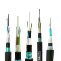 Salidas de fábrica Cable de fibra óptica soplado por aire GCYFY Tubo suelto 4/8/12/24/48/96/144 núcleos HDPE Jacket Cable óptico