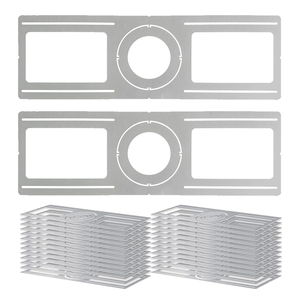 4 ''6 ''flat thô trong tấm tròn mỏng Bảng điều khiển ánh sáng mới xây dựng gắn tấm nồi ánh sáng brackets108mm 165mm cắt ra - Product Image 1