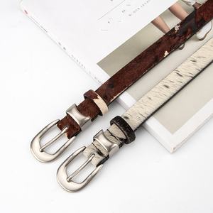 스팟 복고풍 성격 모든 일치 트렌드 유럽 미국 패션 합금 버클 꽃 색깔 소 숨기기 <span class=keywords><strong>3</strong></span>.5cm 캐주얼 벨트 - Product Image 5