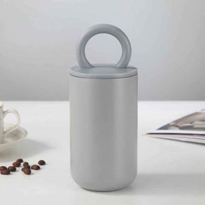Minimalist Stainless Steel Vacuum Tumbler With Ring Lid For Home And Travel Use - Product Image 5