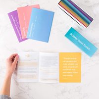 Baraja de cartas de afirmación de papel personalizable, naipes motivacionales de salud mental consciente, logotipo personalizado impreso