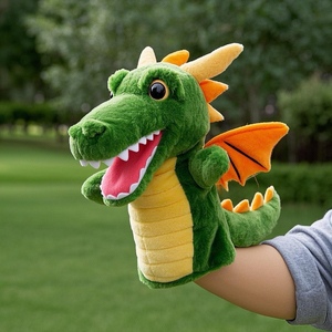 Marioneta de peluche de dragón personalizada, marioneta de mano de animales de peluche hecha a mano, marioneta de animales para juegos creativos y narración de cuentos - Product Image 6