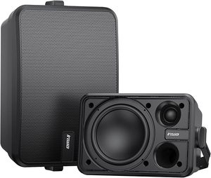 Enceintes Bluetooth d'extérieur Inwa, enceintes murales actives/passives, étanches, son stéréo sans fil intérieur/extérieur avec entrée auxiliaire - Product Image 2