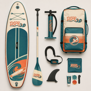 Planche de <span class=keywords><strong>SUP</strong></span> <span class=keywords><strong>gonflable</strong></span> portable pour débutants, planche de surf en PVC personnalisée à 3 ailerons pour sports nautiques, équipement de paddle board pour passionnés - Product Image 2