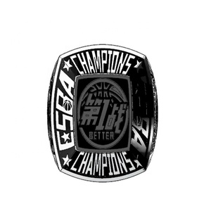 Personnalisé de haute qualité alliage hommes bijoux de <span class=keywords><strong>mode</strong></span> <span class=keywords><strong>2022</strong></span> ESBA chinois jeunesse <span class=keywords><strong>basket</strong></span>-ball championnat anneau pour cadeau ou fête - Product Image 2