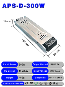 อะแดปเตอร์ไฟ LED แบบแบน 60 วัตต์ สำหรับไฟ LED แบบยาว ช่วยระบายความร้อน - Product Image 6