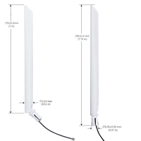 Antena WIFI TP-Link para Exteriores, Resistente al Agua, Conector Externo SSMA Macho de 50 Ohm, 2.4G 5.8GHz
