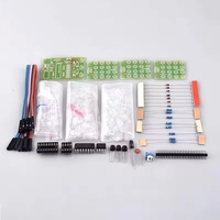 CD4017 + NE555 Three-Color Strobe Light Red-White-Blue LED Alarm Light Warning Production Kit