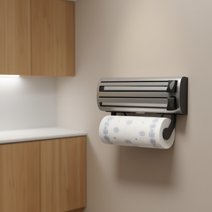 Wall-Mounted <b>Roll</b> Holder Trio 1 <b>Roll</b> Holder With Mounting Material For Kitchen Use - Product Image 3