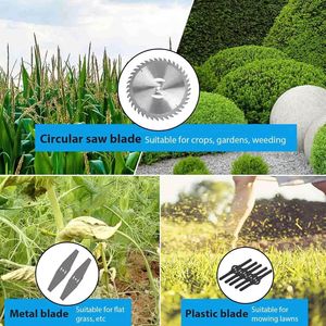 Tondeuse à gazon électrique sans fil DON FELIZ AE-117 21V, lame rotative 4 temps, robuste, avec 2 batteries rechargeables, qualité DIY, OEM - Product Image 3