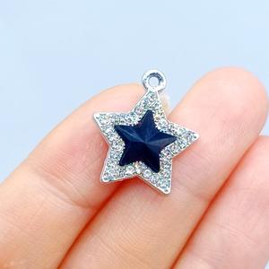 Dijes Metálicos Brillantes en Forma <span class=keywords><strong>de</strong></span> Estrella <span class=keywords><strong>de</strong></span> Cinco <span class=keywords><strong>Puntas</strong></span>, Color Rojo, Morado y Blanco, para Decoración <span class=keywords><strong>de</strong></span> Fundas <span class=keywords><strong>de</strong></span> Teléfono, Manualidades y Accesorios - Product Image 2