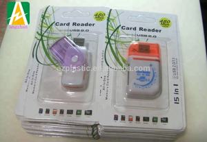 Özelleştirilmiş temizle Blister ambalaj USB plastik paket Blister sürgülü tepsi ile mukavva için kart okuyucu - Product Image 6