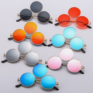 Gafas de sol polarizadas redondas para hombre y mujer, lentes de sol unisex con protección UV400, de tres círculos, estilo Punk, FF1035 - Product Image 6