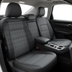 Barrière de voiture universelle pour chien, réglable de 35,4 à 60,6 pouces, en maille métallique, pour les voyages en voiture - Product Image 2