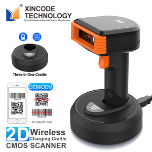 Xincode venta al por mayor de la fábrica de mano inalámbrico escáner de código de barras láser 1D 2D <span class=keywords><strong>QR</strong></span> lector de código de barras Scanners - Product Image 1