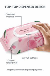 Lingettes intimes féminines, lingettes nettoyantes humides pour l'hygiène menstruelle des femmes, vente en gros, soins pour adultes - Product Image 4