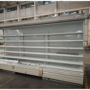 Réfrigérateur-<span class=keywords><strong>congélateur</strong></span> <span class=keywords><strong>vertical</strong></span> multi-étagères à refroidissement par air, 4 niveaux, pour supermarché, boissons, légumes, fruits - Product Image 1