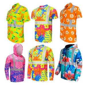 Haut de sécurité respirant haute visibilité à manches longues avec protection UV pour la construction, avec logo - Product Image 6