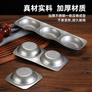 Stainless Steel Rectangular Dish Solid Color <b>Microwave</b> Safe Daily Use Child Target - Product Image 5