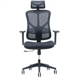 Boss Ergonomic Office Chair Swivel Revolving Executive Mesh Back Fabric Seat Comfortable Executive Office Furniture