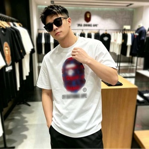 <span class=keywords><strong>T</strong></span>-<span class=keywords><strong>shirt</strong></span> à motif singe de style <span class=keywords><strong>japonais</strong></span>, 100% coton, col rond, manches courtes, vêtements décontractés <span class=keywords><strong>streetwear</strong></span> pour hommes, vente en gros - Product Image 2