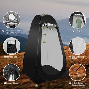 Inodoro Portátil Personalizable para Exteriores, Sin Necesidad de Instalación, Estructura de Acero, Tela de Poliéster, Fuente Directa de Fábrica, Carpa para Cambiarse - Product Image 3